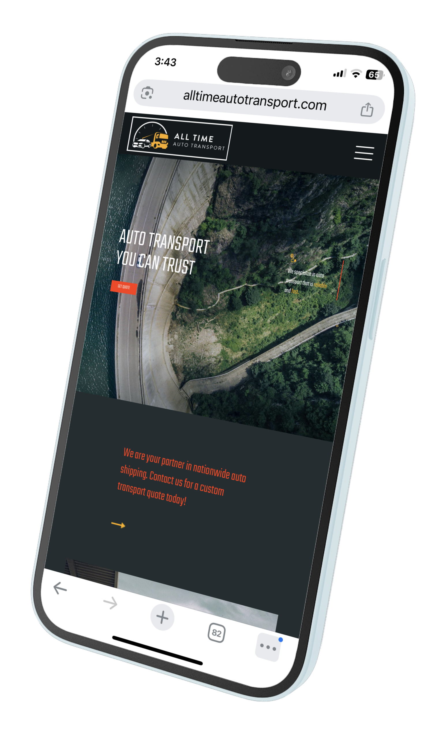 Explore the sitemap of services by All Time Auto Transport